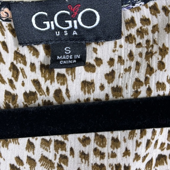 GiGiO Ruffle Sleeves Fall Design V-Neck Floral Summer Spring Dress Women's Sz S - Picture 5 of 8